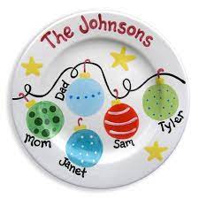Christmas Family Plate Personalized By Littlewormandcompany 40 00 Personalized Christmas Plates Sharpie Crafts Kids Christmas
