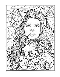 Witch coloring page. Feel free to print and enjoy for Halloween :  r/AdultColoring