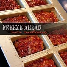 This Month S Freezer Meal Mini Meatloaves She Has A Cute Mini Loaf Pan So She Can Freeze Them Ahead Freezer Dinners Pampered Chef Brownie Pan Recipes Recipes