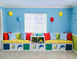Ikea Kallax Shelves Green Blue Drona Storage Bins Bird And Dolphin Bins From Amazon Ballon Lights From I Kallax Ikea Ikea Kallax Shelf Reading Corner Kids