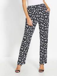 Chez navabi, site de vêtements femme allant de la taille 42 au 58 vous pouvez acheter des pantalons femme et pantalons fluides ou larges de marque. Pantalon Fluide Entierement Elastique Balsamik