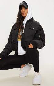 Black Oversized Bomber Black Bomber Jacket Outfit Women Oversized Jacket Bomber Jacket Outfit