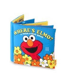 Sesame Street Where's Elmo Peek-A-Boo Soft Play Plush Book Sesame Workshop 