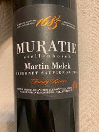 2015 Muratie Cabernet Sauvignon Martin Melck Family Reserve South Africa Coastal Region Stellenbosch Cellartracker