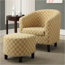 Pemberly Row Upholstered Accent Club Arm Chair And Ottoman In Yellow Walmart Com In 2020 Chair And Ottoman Set Fabric Accent Chair Chair And Ottoman