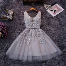 Grey Homecoming Dress Short Homecoming Dresses Lace Homecoming Gowns Sweet 16 Dress Homecoming Dresses Casual Party Dress Prom Dresses For Teens Lace Prom Gown Cheap Short Dresses