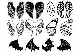 Download Free Svg Angel Wings Svg Bat Wings Monarch Butterfly Wing Svg Free Files Svg Cut Download