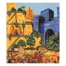 Hanging Gardens Of Babylon Giclee Print Richard Hook Art Com Gardens Of Babylon Babylon Art Hanging Garden