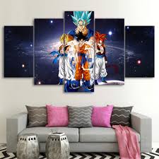 Canvas with framed option are shipped ready to hang in less than 1 minute! Qjxx Artworks Prints On Canvas 5 Piece Pcs Dragon Ball Z Saiyan Paintings Anime Posters Canvases Hd Print Pictures For Living Room Wall Art Home Decor B 30 40cm 2 30 60cm 2 30 80cm 1 Buy Online In Angola At Angola Desertcart Com Productid