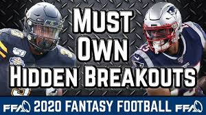 Create or join a fantasy football league, draft players, track rankings, watch highlights, get pick advice, and more! Must Own Hidden Breakouts 2020 Fantasy Football Advice Youtube