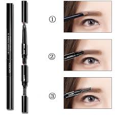 Here's some tips on how to correctly apply pencil liner! 5 Colors Soft Smooth 3 Head Eyebrow Pencil Automatic Waterproof Painted Eyebrow Pen Long Lasting Tattoo Pen Fine Sketch Eyebrow Eyebrow Enhancers Aliexpress