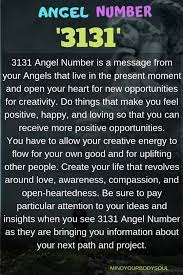 3131 Angel Number Be Creative And Live In The Present Moment Angel Number Meanings Number Meanings Intuitive Healing