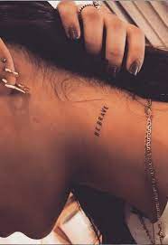 68 Small Meaningful Words And Quotes Tattoo Ideas To Look Unique Romantic Tattoo Neck Tattoo Tattoo Fonts
