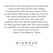 Thank you for choosing balayage boutique as your hair home! Google Reviews Glamour Hair Boutique