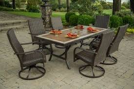 Sterling Home Patio Woodland 7 Piece Dining Patio Set At Menards Sterling Home Patio Outdoor Furniture Sets Stylish Outdoor Furniture Outdoor Furniture