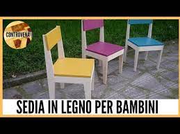 Sedia ergonomica per casa e ufficio, inclinabile fino a 110° con le principali regolazioni di altezza. Sedia In Legno Per Bambini Pdf Scaricabile Fai Da Te Falegnameria E Lavorazione Del Legno Youtube
