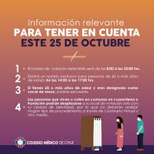 Conozca a partir de qué fecha podrás saber tu local de votación. Recomendaciones Para Un Plebiscito Seguro Colegio Medico