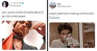 Robert pattinson fandom @pattinsonfandom 23 сен 2020. Robert Pattinson S Heinous Microwave Pasta Has Broken The Internet Memebase Funny Memes