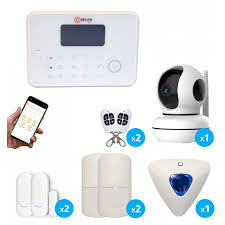 Camera alarme maison sans fil. Pack Alarme Maison Sans Fil Gsm Et Rtc Avec Camera Interieure Wifi