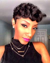 Women of all kinds or races can actually wear pin curled hairstyles and look very beautiful and elegant for almost any function. 30 Pixie Cut Hairstyles For Black Women Black Beauty Bombshells