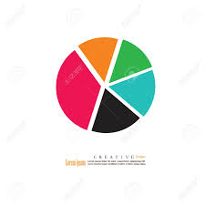 Simple Business Flat Pie Chart Vector Illustration