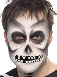 Skelett Make Up Set Halloween 4 Teilig Weiss Schwarz Mit Bildern Halloween Schminken Zombie Schminkzeug Zombie Schminke