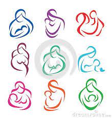 Big Set Of Mother And Baby Symbols Tattoos For Kids Mother Tattoos Mother And Baby Tattoo