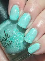 Sparkling mint nail polish isolated. 15 Adorable Mint Green Nail Art Ideas Perfect For Summer