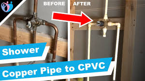 Update your mobile home or rv bathroom fixtures with the danco tub and shower faucet. How To Replace Copper Pipe With Cpvc Pipe In A Shower Youtube