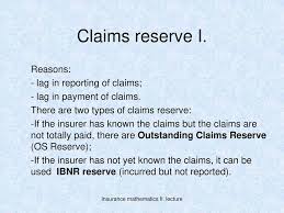 3 health insurance claim reserves estimation of future claim payments for claims incurred prior to valuation date completion of triangle definition of incurred date definition of incurred date policy language date liability established continuation of claim provision various definitions first. Reserving Introduction I Ppt Download