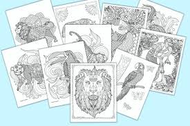 All of these geometric coloring pages can help you deal with your stress. Coloring Pages Of Animals To Print For Free