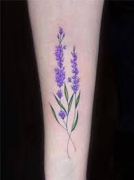 30 Simple Lavender Flower Tattoo Ideas For Women Flymeso Blog Lavender Tattoo Tattoos Shoulder Tattoos For Women