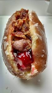 The Other Paper Here S The Krispy Kreme Donut Dog Created By The Wilmington Blue Rocks Photo Food Bacon Hot Dogs Hot Dogs
