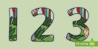 free jungle themed display numbers teacher made