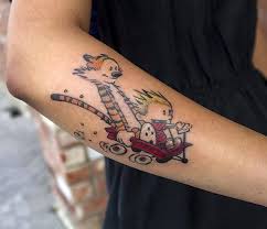 Calvin and hobbes tattoo, session 1. Calvin Und Hobbes Comic Tattoo Tattoovorlagen24 Com Tattoovorlagen24 Com