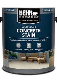 Large cement planters make for great, modern outdoor style. Solid Color Concrete Stain Behr Premium Behr
