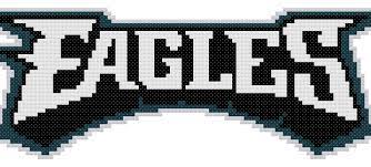 All you need to supply is the canvas, thread and needle. Counted Cross Stitch Pattern Philadelphia Eagles Script Logo The Cross Stitch Guy
