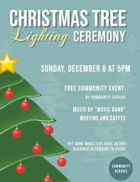 Christmas Tree Lighting Ceremony Christmas Tree Lighting Tree Lighting Christmas Flyer Template