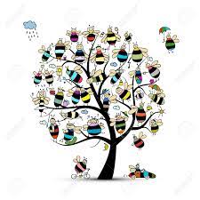 Check spelling or type a new query. Kunstbaum Mit Familie Bienen Skizze Fur Ihr Design Vektor Illustration Lizenzfrei Nutzbare Vektorgrafiken Clip Arts Illustrationen Image 64821129