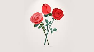 Pink And Yellow Flower Painting Simple Background Vector Rose Hd Wallpaper Wallpaper Flare