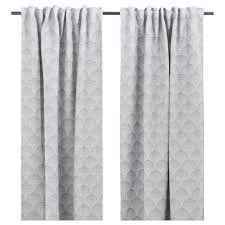 Lopport Room Darkening Curtains 1 Pair Stripe Gray 57x98 145x250 Cm Ikea Room Darkening Curtains Pattern Curtains Living Room Room Darkening