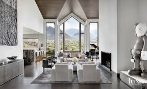 Plenty of living furniture to choose from. An Aspen Home Showcases Bold Taste Mountain Views Luxe Interiors Design