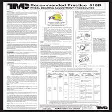 Wheel Bearing Adjustment Procedure Wall Chart