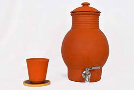 Check spelling or type a new query. Amazon Com Village Decor Earthen Clay Water Pot With Steel Tap Capacity 4000 Ml Iced Beverage Dispensers