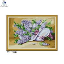 Lilac is a colour that is a pale violet tone representing the average color of most lilac flowers. Purple Lilac Counted Cross Stitch Kit 14ct 11ct Canvas Print Kit Floral Pattern Embroidery Set Needlework Decorative Painting Package Aliexpress