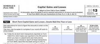 changes to the 1040 schedule d will make the 2014 filing