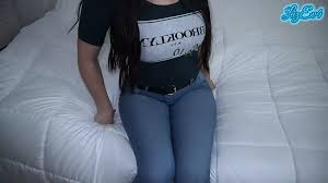 Tremendous ass of my friends girlfriend with tight jeans. real orgasm and  creampie. She left my semen inside her pussy - XXXi.PORN Video