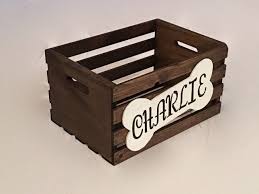 Personalized Dog Toy Box Wooden Dog Crate Dog Toy Storage Toy Box By Hallerandesignco On Etsy Www Etsy Com Visit Us Camas Para Perros Perros S A