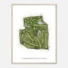 Cherokee Ridge Golf Course, Colorado - Classic Watercolor Map ...