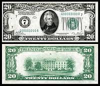 69 get it as soon as wed, jun 23 United States Twenty Dollar Bill Wikipedia